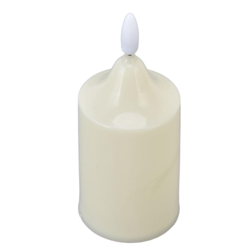 Flameless Candles Multipurpose Decorative LED Pillar Candles for Holiday Wedding Birthday Party 13x5.2cm   5.1x2.0in