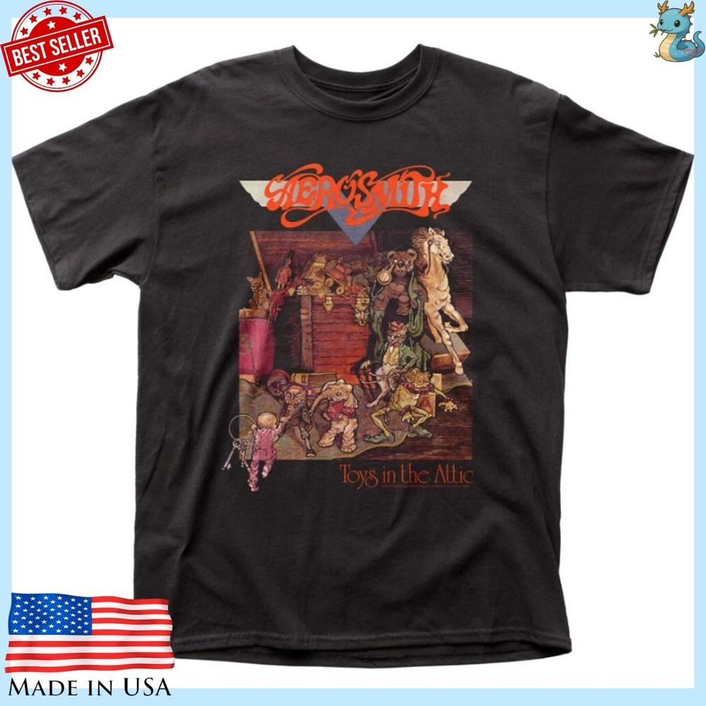 Aerosmith Toys In The Attic Shirt, Classic Rock Band Tee Unisex T-Shirt XXXL