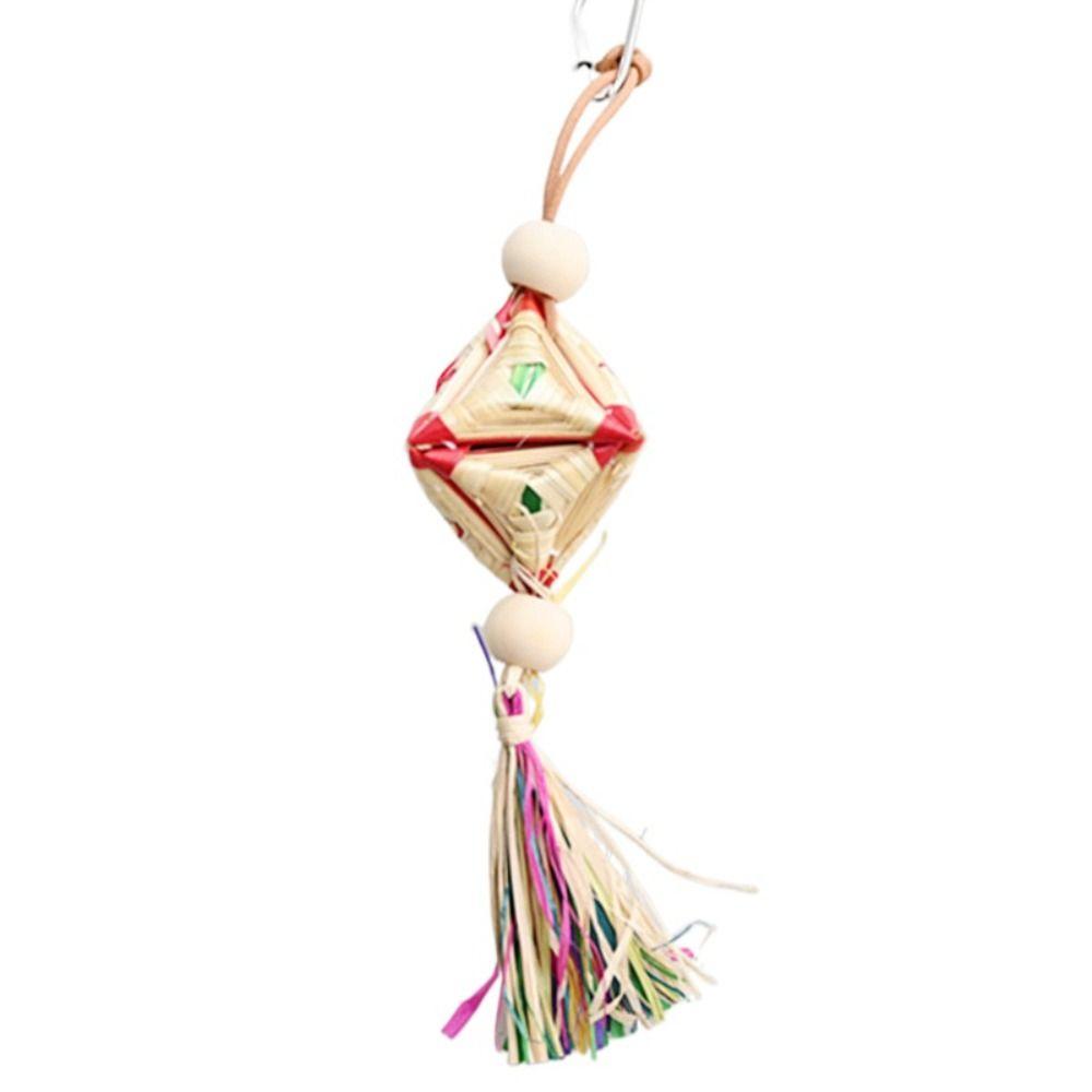 

Игрушки-погрызушки для птиц ручной работы, забавные подвески для лазания и игр для попугаев, ара, зяблик, волнистый попугайчик A