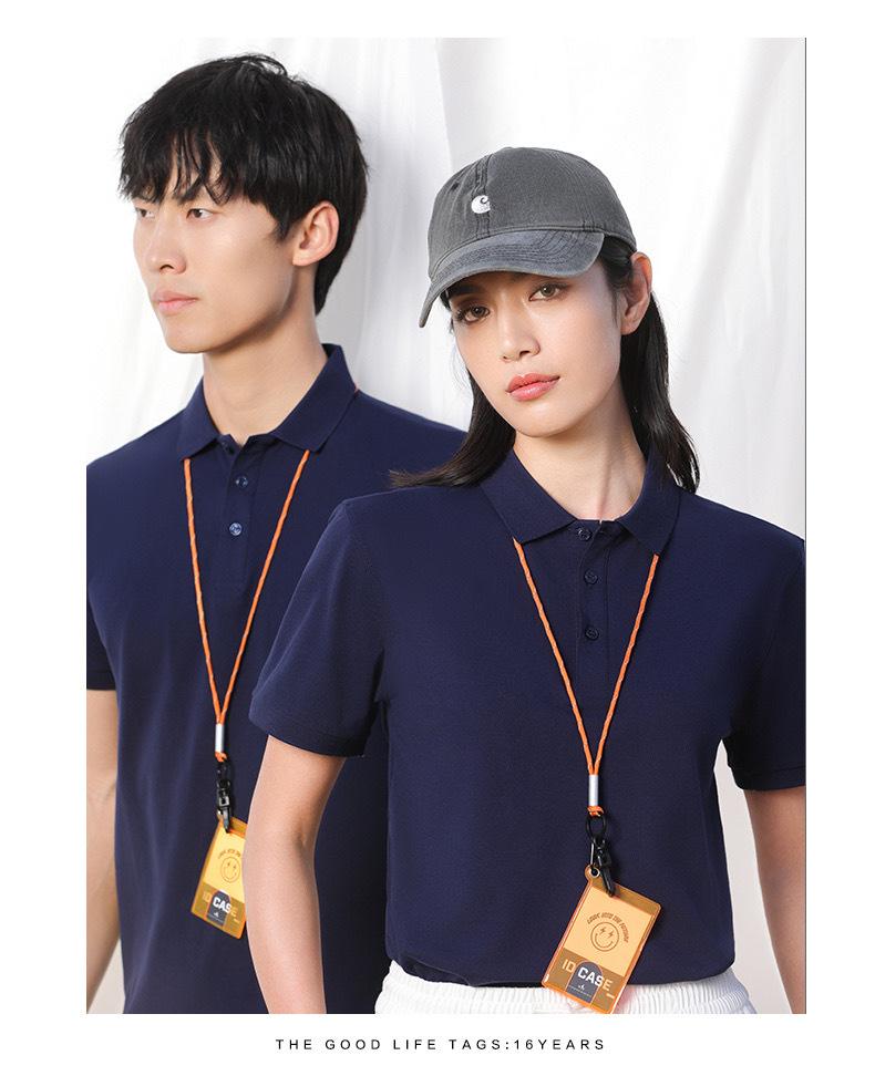 Customized Men's Polo Shirts - Workwear Lapel T-Shirts, Breathable & Sweat-Absorbent, Made from Xinjiang Long-Staple Cotton, Short Sleeves