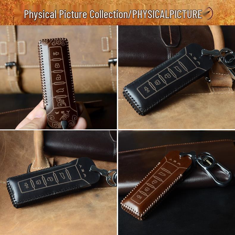Leather Key Case for Great Wall WEY VV5, VV6, VV7, P8, Tank 300