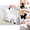 Cute Cartoon Black And White Goat Plush Toy Doll For Girls