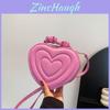 Trendy 2024 Heart Shape Bag For Women Cute Stylish Shoulder Crossbody Pu Material
