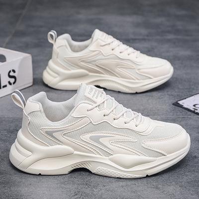 Dad Shoes Herren 2025 Frühling Atmungsaktive Lauf-Sneaker Plattform Student Herrenschuhe Trendy Vielseitig Mesh Freizeitschuhe