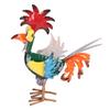 Figurky soch kohouta Ornament Kovová modelka s displejem kohouta pro venkovní dekoraci