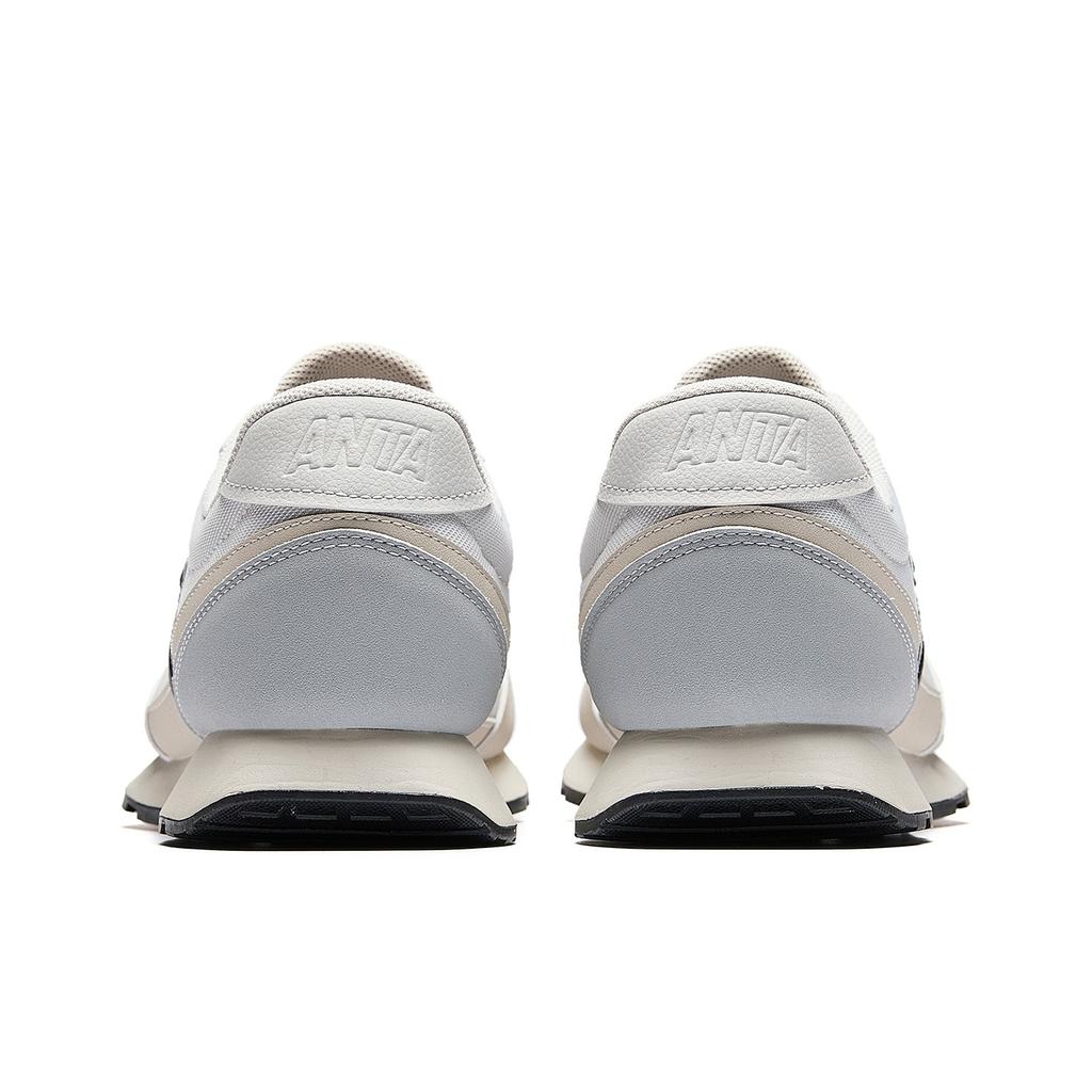 Anta Classic Low-Top Color-Blocked Cushioning Wear-Resistant Sneakers Men Sneakers Cloud-Gray Mist-Gray Mystery-Gray 912538823-4