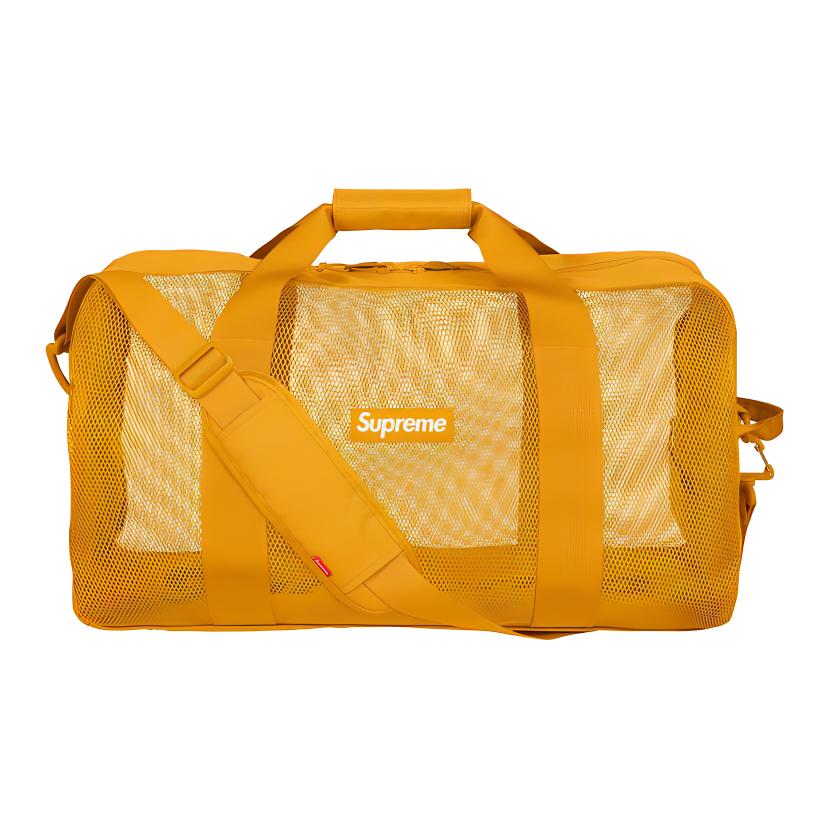 

New Supreme Polyester With PVC Gym Bag Handbag Regular Unisex Yellow SUP-SS20-084 55.1*29.0*36.1CM