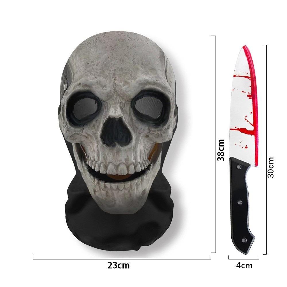 Scary Design Cosplay Mask Stretch Mesh Horror Mask Ghost Face Full Face Mask Performance Show
