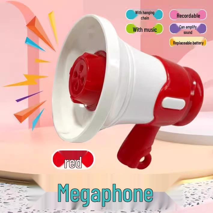 Mini Megaphone Keychain Toy - Handheld Speaker & Talking Amplifier for Girls and Boys