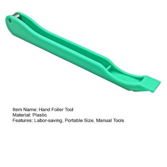 Copper Foil Hand Foiler DIY Crafts Projects Stained Glass Copper Foiling Tool Heavy Duty 7/32-Inch Handheld Manual Foil Crimper Application Tools