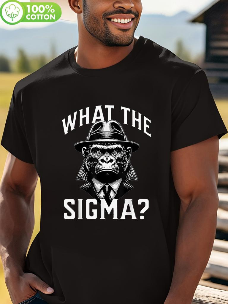 LocalFunny Tshirt Funny What the Sigma? Novelty Tshirt fo...