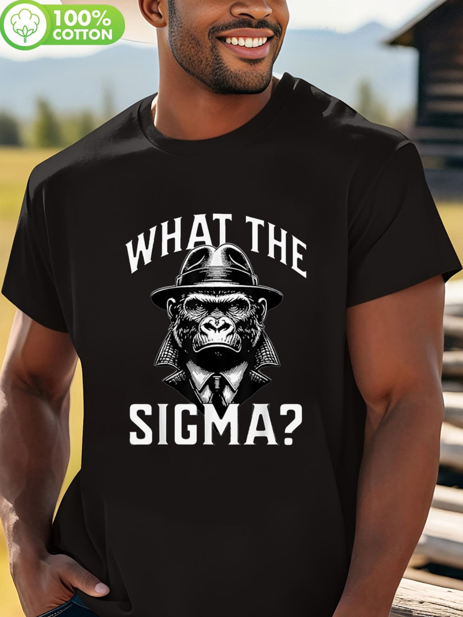 LocalFunny Tshirt Funny What the Sigma? Novelty Tshirt fo... M