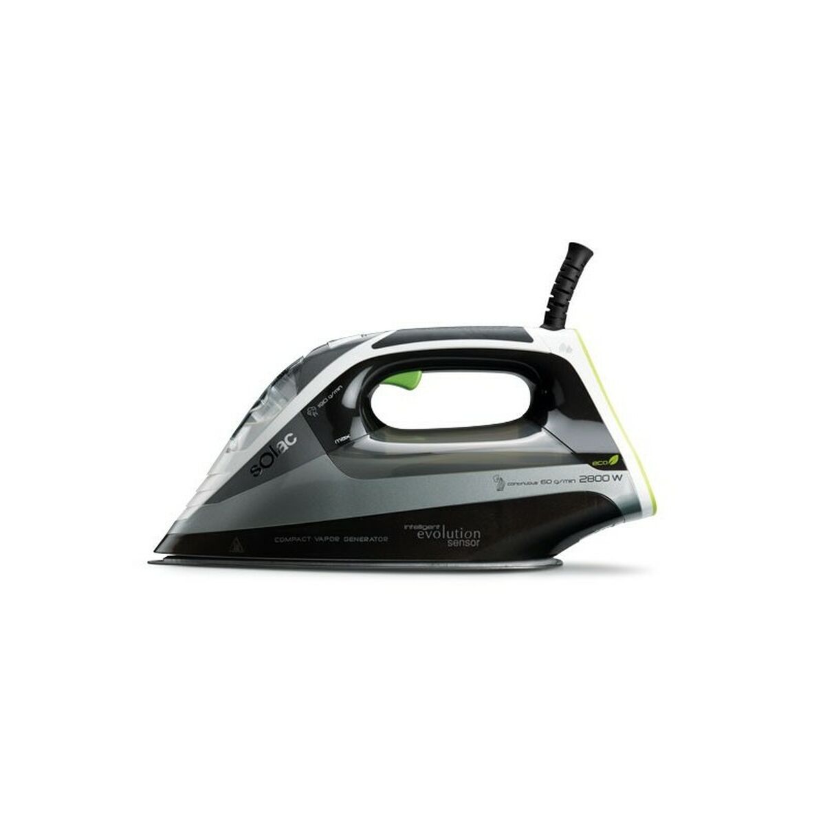 

Solac CVG9512 Черный паровой утюг 2800 Вт 240 В