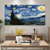 Van Gogh Starry Sky Paintings Works Print On Canvas Poster Decorative Pictures for Living Room Mural