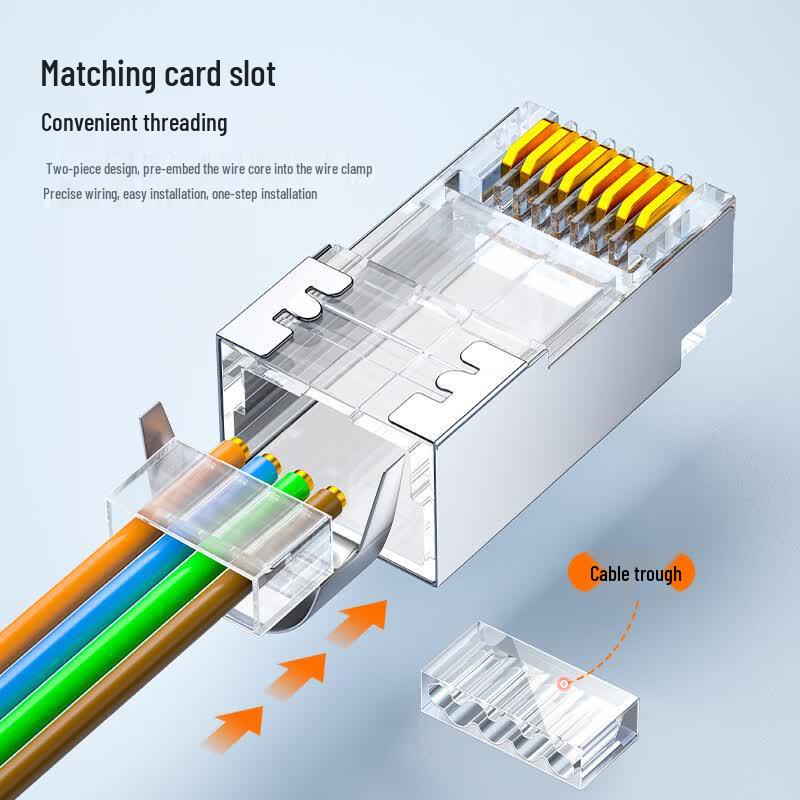 SAMZHE Cat6 Shielded RJ45 Network Connector