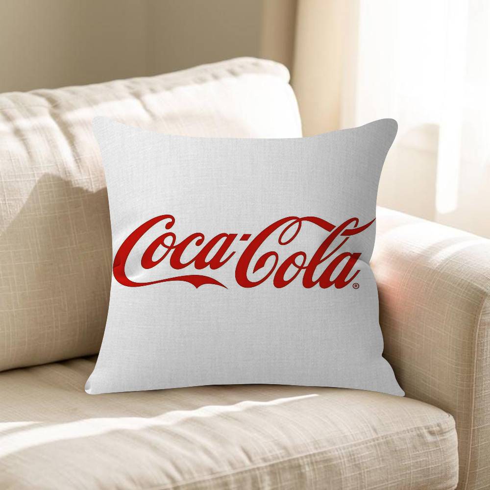 Soda Water CCocaCCola Personalized Pillow Cover Kids Bedroom Wild Party Decor Pillowcase Kid Birthday Shower Gift