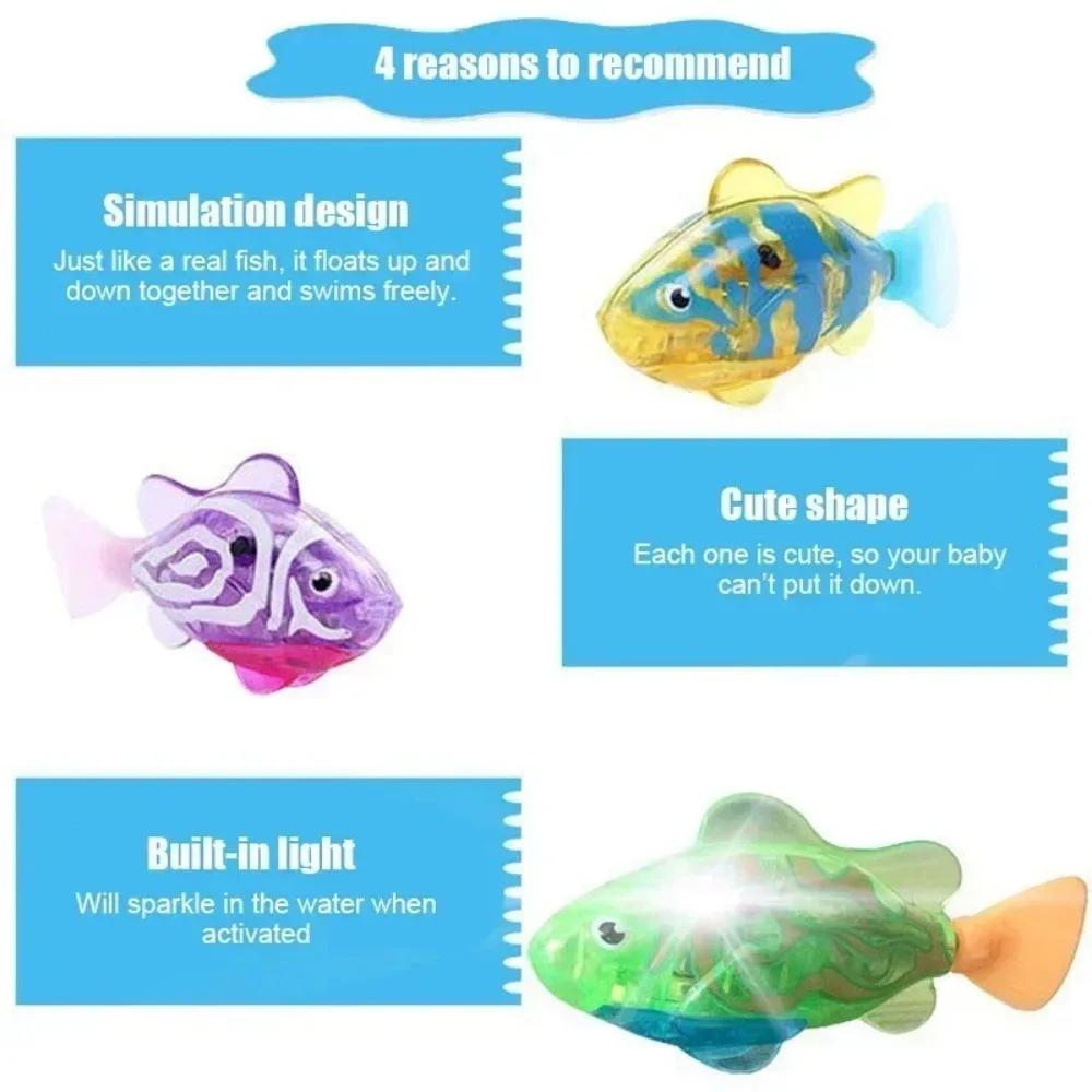 Baby Shower Induction Electric Fish Playing In Water Toys Simulated Electronic Fish For Baby Interactive Swimming Robot Fish
