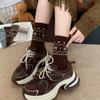 1/4 Pairs Warm Medium Tube Tights Anti-Cold Mid-calf Socks Harajuku Stacked Socks  Autumn Winter