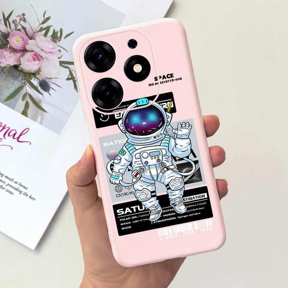 For Tecno Spark 10 Pro 10C Spark 9 Pro 9T Spark 8C Spark 7 Phone Case Black Sky Moon Night Stylish Bumper Shell Liquid Silicone