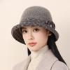 Elegant Bucket Hat In The Elderly Autumn New Travel Hat Sun Hat Thermal Basin Hat