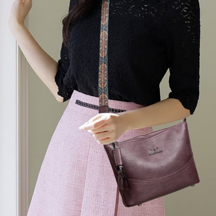 New Women's Simple and Versatile Shoulder Bag Retro Messenger Bag