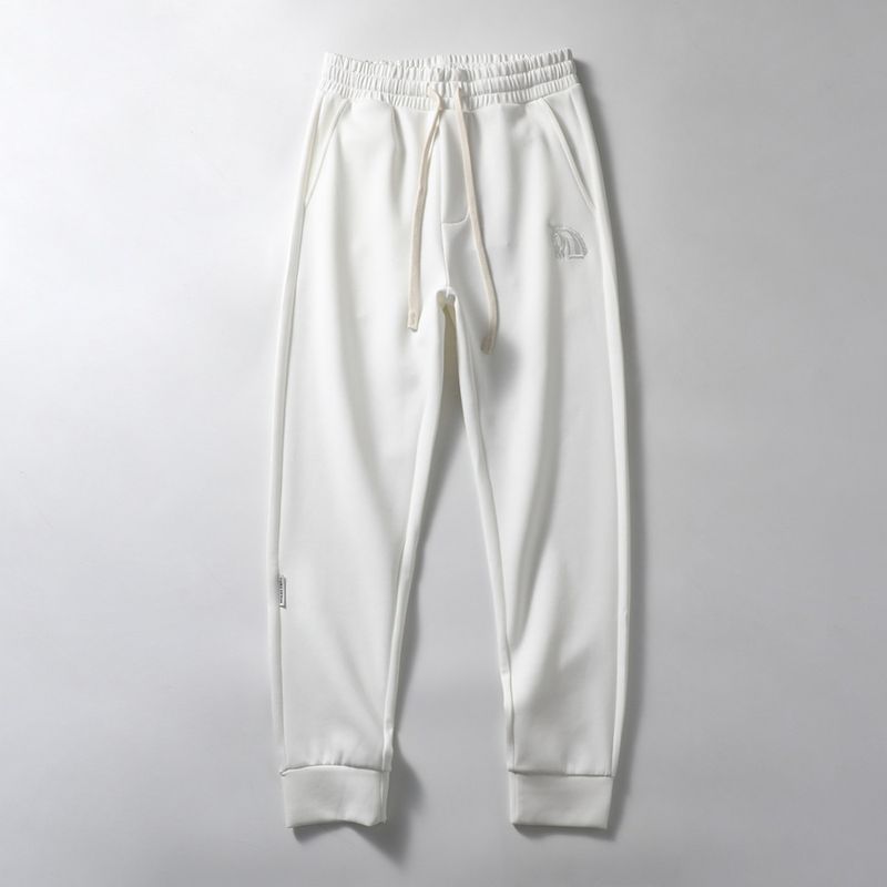 Air Layer Space Cotton Embroidered Sweatpants Men s Spring and Autumn Straight-Leg Knit Sports Pants Foreign Trade Men s Casual Pants White XL