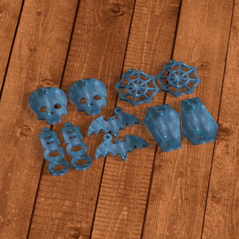 Halloween Earrings Pendants Silicone Mold Skull Pendant Epoxy Resin Molds for DIY Epoxy Resin Crafts Jewelry Making Accessories