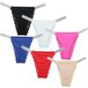 Women's Lace Low-Waist Thong: Sexy Hollow Design with Solid Color High-Elastic Silk Ribbon