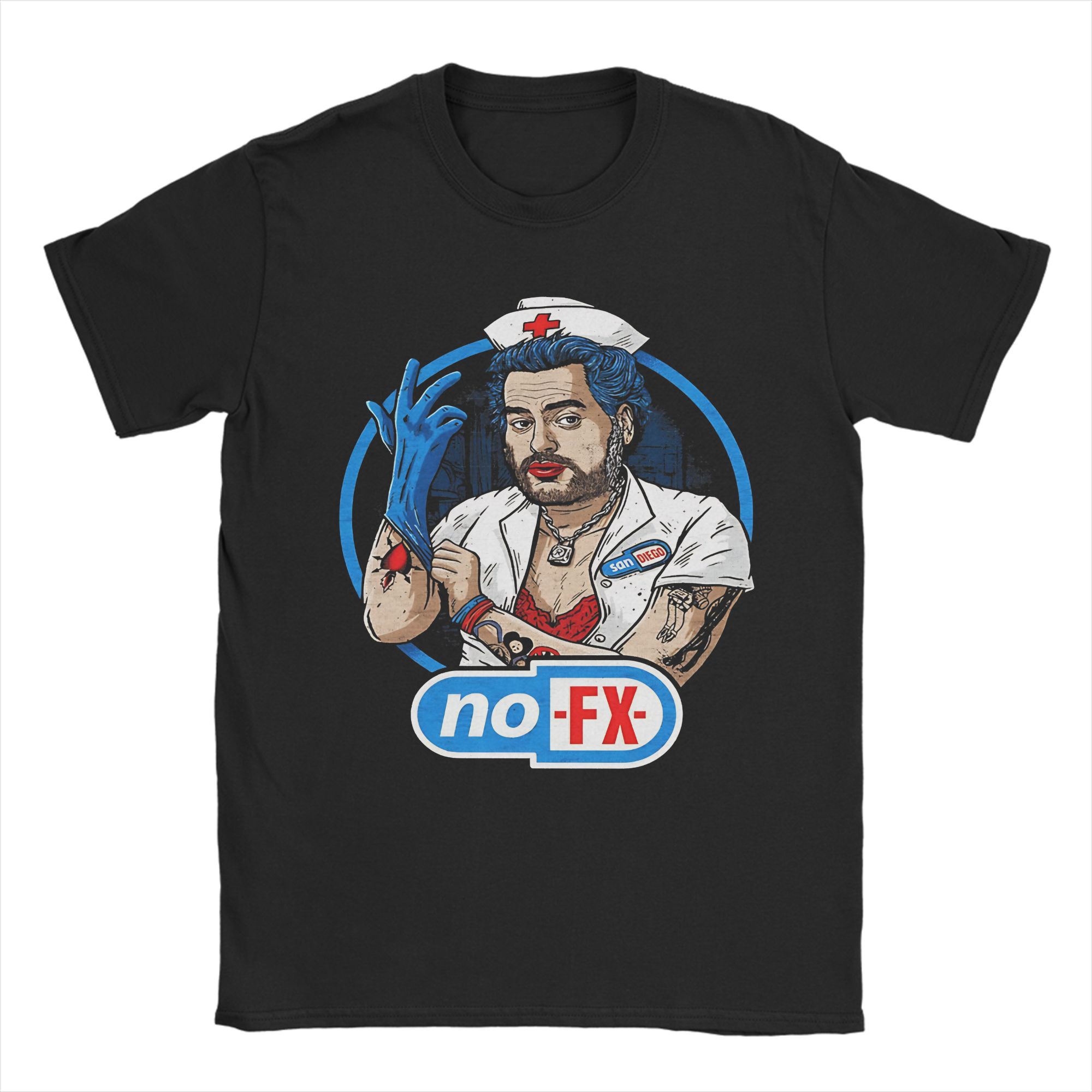 

Nofx Medicine T-Shirt Beach Trendy Cool T-Shirts Cotton Breathable 4XL 5XL 6XL Tees Short Sleeve Streetwear Tshirt S разноцветный