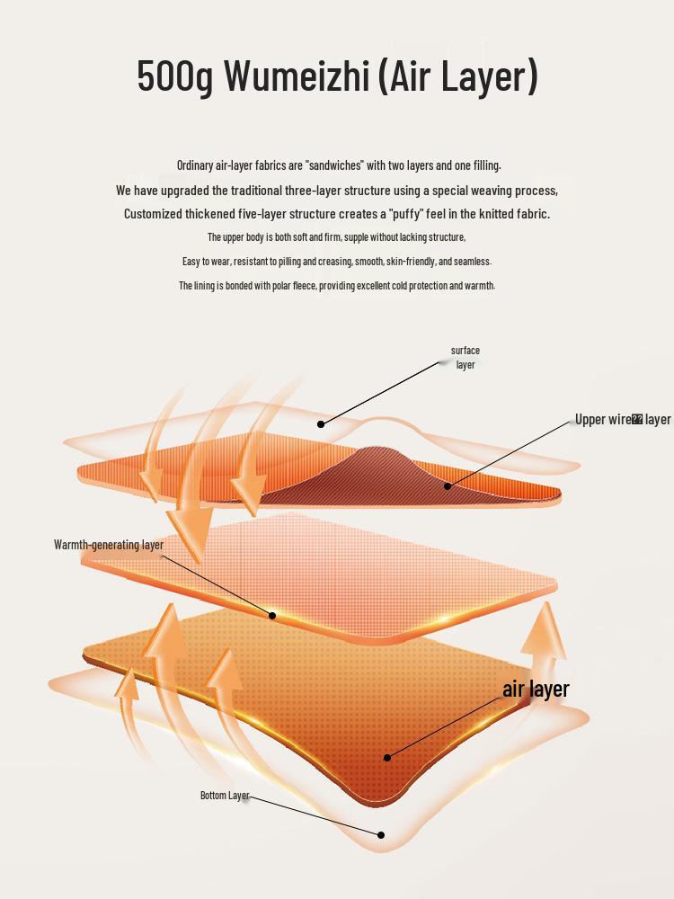 UNF 500G Heavyweight Fleece-Lined Hooded Pullover Sweatshirt for Men and Women, Ideal for Autumn and Winter