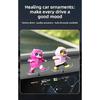Car Skateboard Bear Sliding Car Cartoon Dynamic Bear Central Control Screen Instrument Panel Little Bear Car Decoration Ornament
