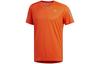 T-Shirts Herren Orange Rundhals Mittlere Normale Passform DZ9002