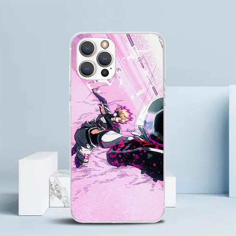 Etui na telefon z motywem anime piłkarskiego Blue Lock Dla IPhone 16 17 Air 16E 15 14 Plus 13 Mini 12 11 Pro Max 7 8 + SE 2020 Miękki tył z TPU