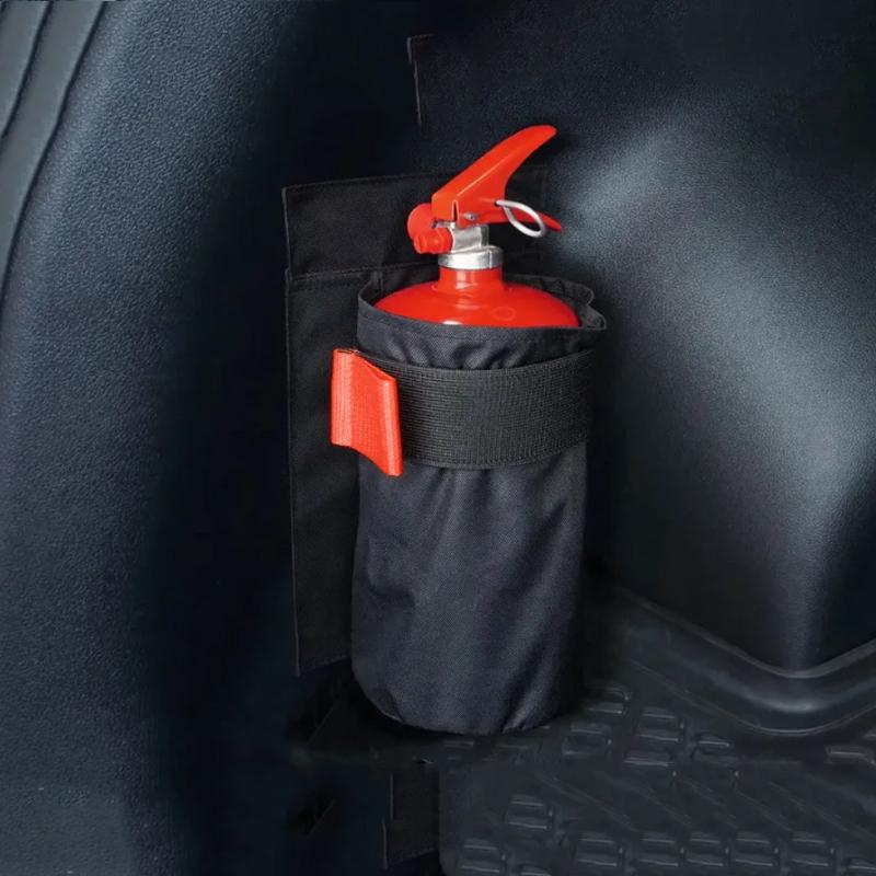 Oxford Fabric Car Fire Extinguisher Organizer - Universal Trunk Storage Bag & Seat Back Holder, For Fire Extinguisher Storage