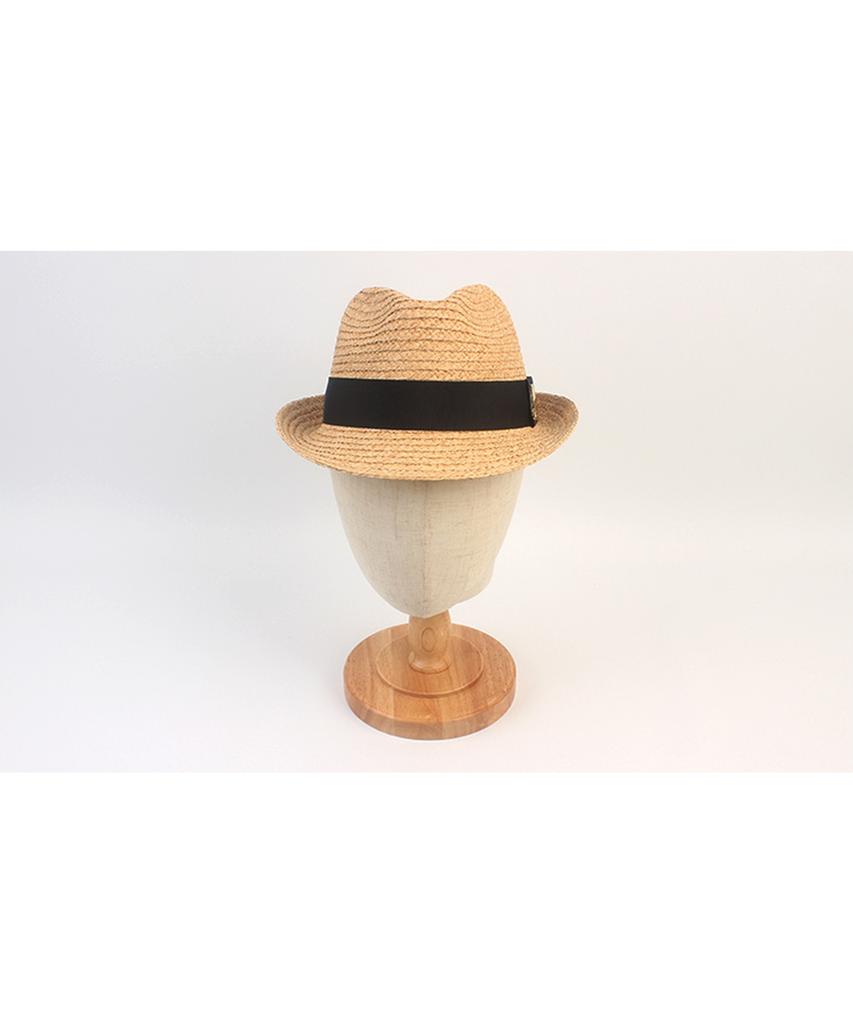 Yunibeosyeolkemiseuteuli Bu Raffia Line Beige Fedora Summer Hat