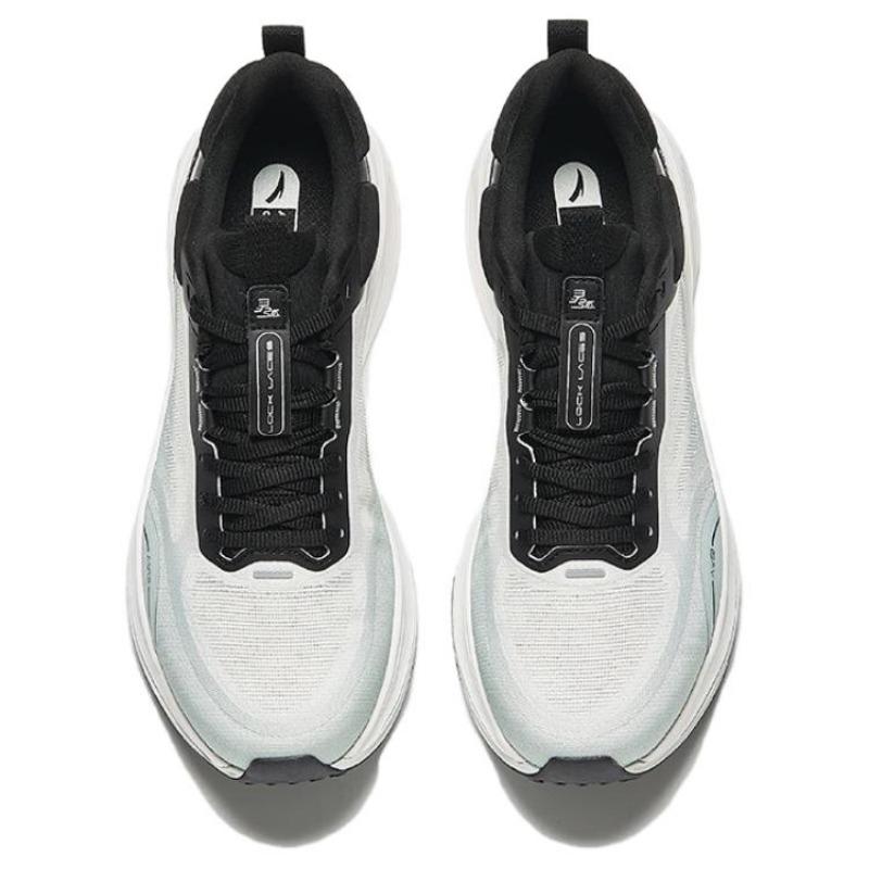 Anta Linghu Stoßdämpfung Niedrige Trainingsschuhe Herren Sneaker Weiß Schwarz Blau 112437790-2