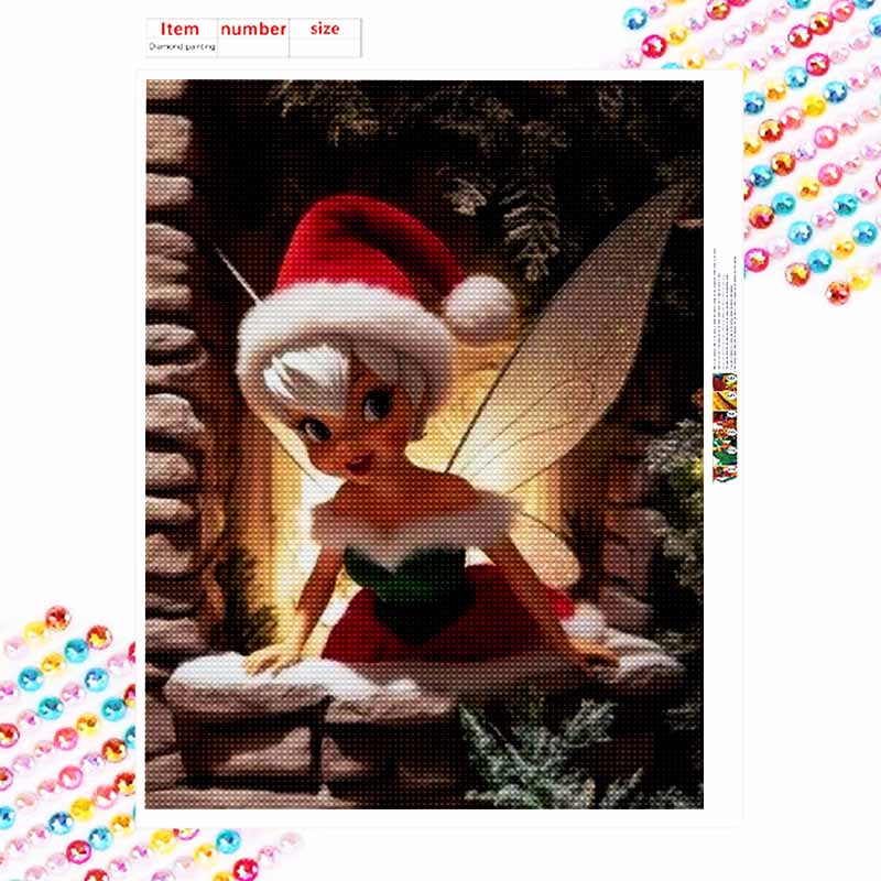 Disney diamond painting full drill 5D Tinkerbell Christmas fairy diamond art home decor creative crafts