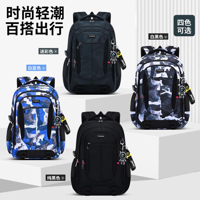 Camo Backpack Lightweight Ergonomic Large Capacity School Bag for Middle High School Boys Students Travel