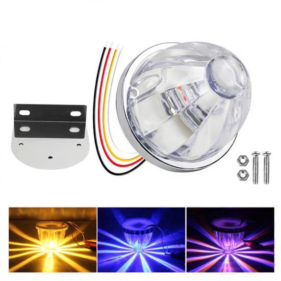 

LED Watermelon Marker Light with Bracket Watermelon-Shaped Side Markering Lamp Indicator for Trailer Truck Semi-Trailer Heavy-Duty Truck Bus Van 1pc