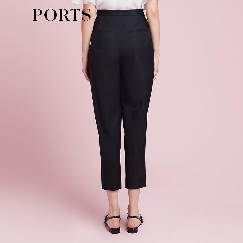 Ports Women's Shimmer Plaid Skinny Ankle Pants