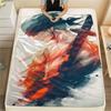 1PC Roronoa Zoro Patterned Flannel Blanket Suitable For All Seasons For Home Decor Warmth And Comfort Gifts Holiday Present