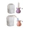 Antihaft-Silikon 3D Kerzenständerform Dekorative Hydroponische Vase Kerzenbasisform Handgemachte Gips Kerzenhalterform