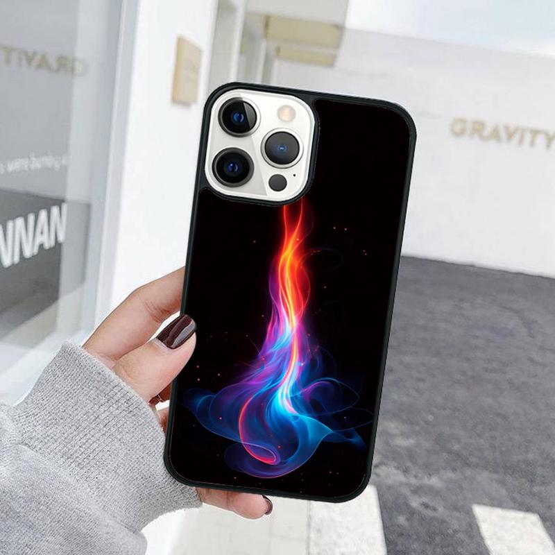Artistic Personality Flame Phone Case For iPhone 17 Air 15 16 Cover 11 13 14 Pro Max 12 Plus Max Fundas