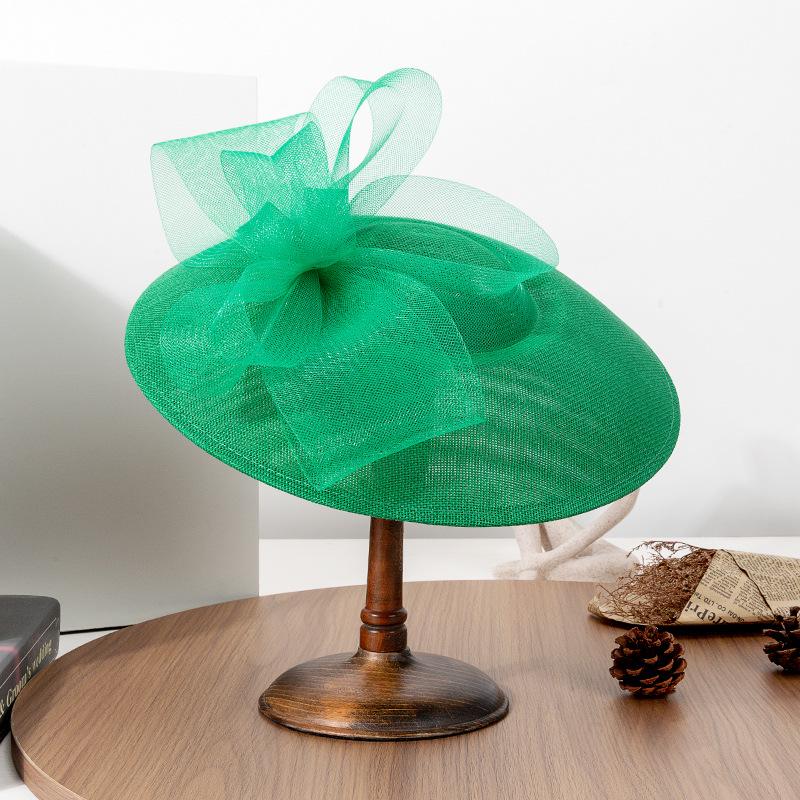 2026 Spring/Summer Wide Brim Retro Bowknot Hat for Women: French Socialite Style