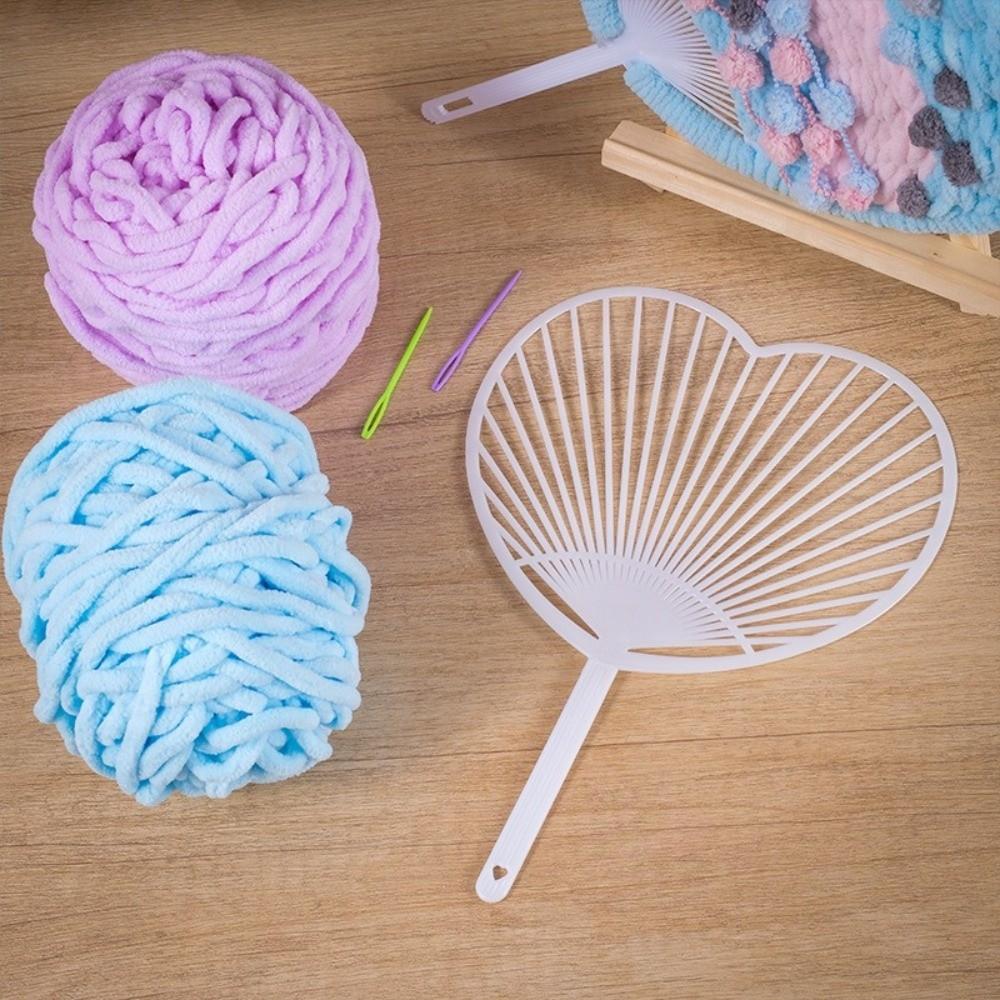 Semi-finished Crafts Hand Fan White DIY Concert Cheer Fan New Hand-held Fan Framework  DIY Project