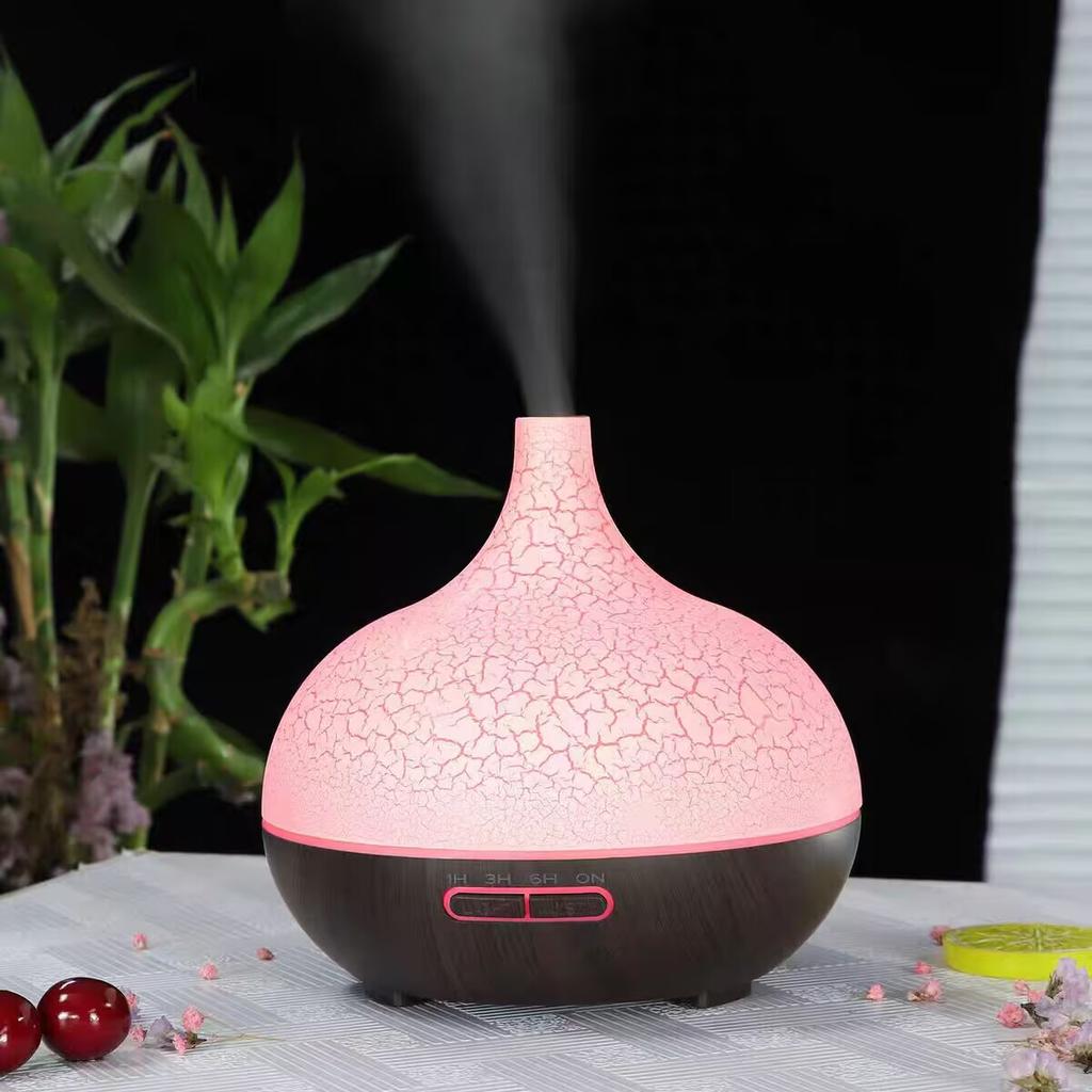 Crack color fragrance machine ultrasonic humidifier household fragrance enlarging bedroom bedside air spray essential oil lamp f