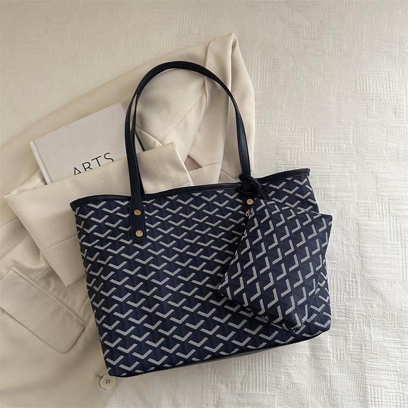 Bolsa tote grande com estampa vintage da moda de verão - bolsa de ombro exclusiva para uso casual na praia