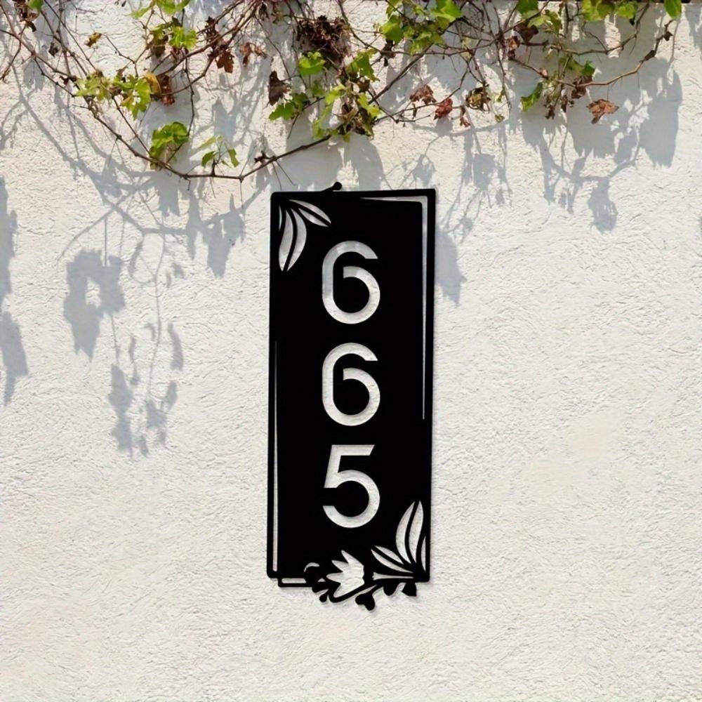 Personalized Silver Metal House Nameplate - Glossy Wall Sculpture for Home, Dining Room & Front Porch Decor, Custom Sign.
