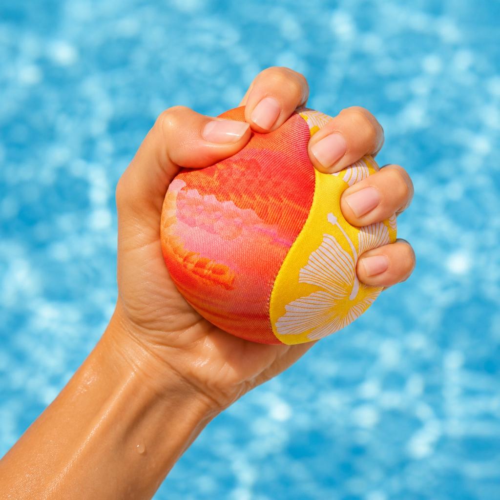 Water Bounce Ball for Swimming Pool Beach and Outdoor Play Soft TPR Fabric Cover High Elasticity Durable Design for Recreational Use