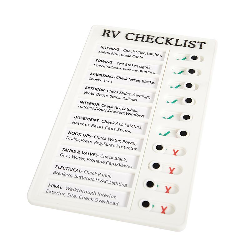 Rv Memo Portable Rv Checklist Note Plastic Board For Home Rv Equipment Traveling